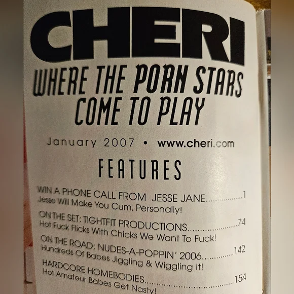 Vintage Cheri Magazine January 2007 Issue - Picture 2 of 8